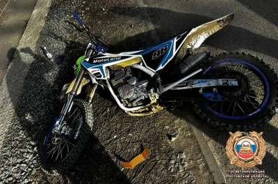 В Ростове в ДТП пострадал несовершеннолетний на питбайке