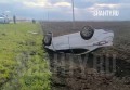 Погиб водитель в Ростовской области: перевернулась Hyundai Elantra на дороге