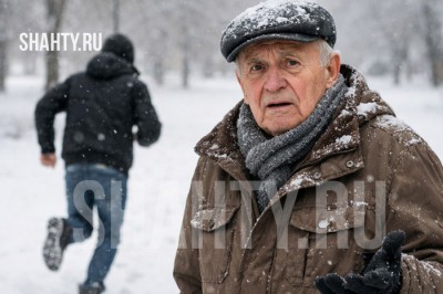 В центре г. Шахты шайка напала на пенсионера и отобрала кошелек