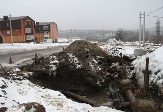 В районе става ХБК в г. Шахты заменили участок водопроводной трубы