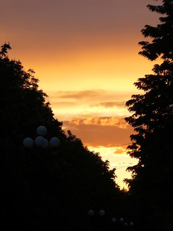Закат на Арбате (ул. Шевченко), город Шахты
