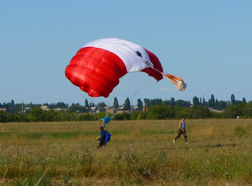 Авиашоу в Шахтах, приземление