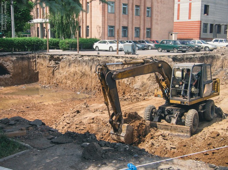 Котлован под ТЦ "Максимум", город Шахты - Шахты