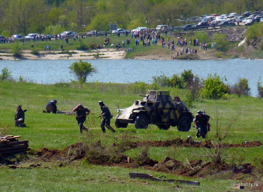 г. Шахты, водохранилище ХБК, реконструкция военно-исторических событий - Шахты