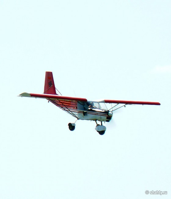 Водохранилище ХБК в г. Шахты, самолет