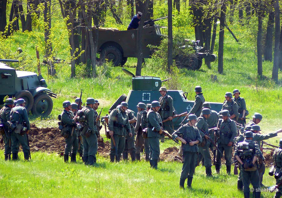 Водохранилище ХБК в Шахтах, немецкие захватчики