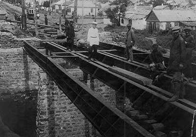 Строительство моста через реку Грушевку, Шахты