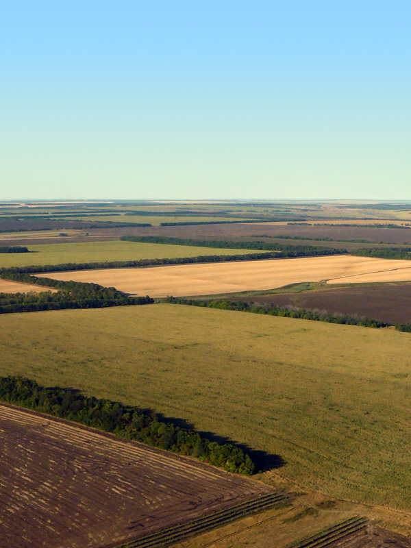 Город Шахты, вид сверху