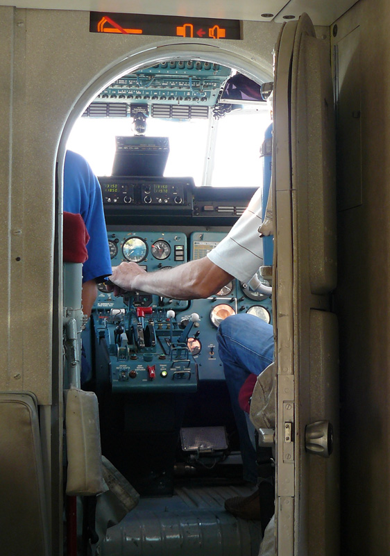 Кабина Ан-3 в полете