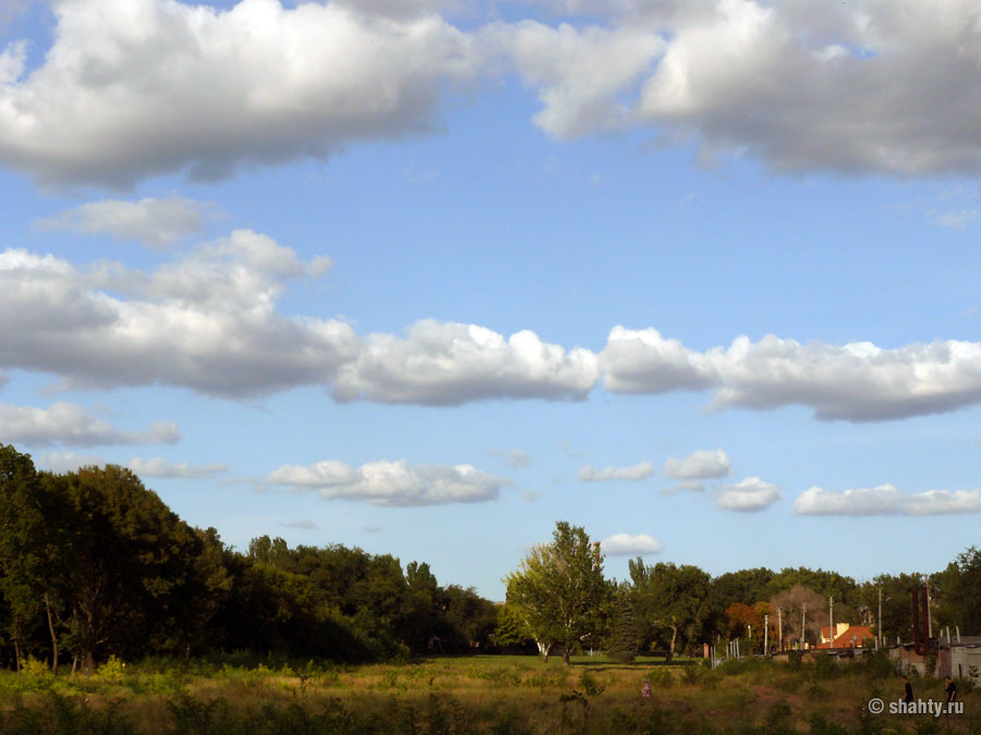 На этом месте в парке сейчас шахтинский каток