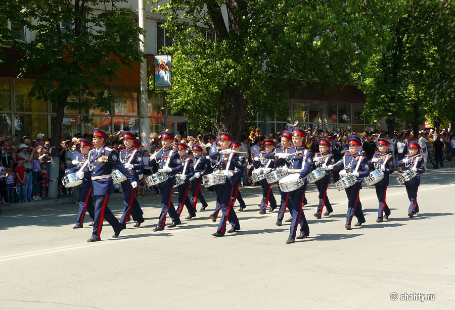 Парад ко Дню Победы, город Шахты - Шахты